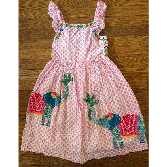 Mini Boden Girls' Elephant Applique Dress Size 5-6 - Picture 1 of 6